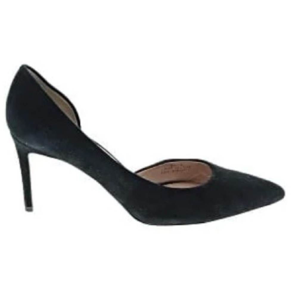 J. Crew Factory suede black heels - size 10